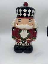 Nutcracker Cookie Jar 12” Tall Holly And Moss New With Tags - £26.73 GBP