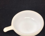 Vintage Glassbake White Glass Milk 11oz 5&quot; Soup Bowl with Handle USA Mad... - $4.72