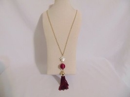 Inc International Concepts Crystal and Tassel Long Necklace S145 $34 - $9.00