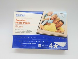 Lot of 4 Epson Premium Inkjet Photo Glossy Paper 4 x 6 in, 100/Box (S041727) - £15.65 GBP