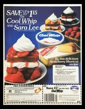 1984 Sara Lee Original Pound Cake All Butter Circular Coupon Advertisement - £15.14 GBP