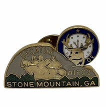 Stone Mountain Georgia Elks 1602 Benevolent Protective Order Enamel Hat Pin - $7.95