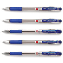 Cello Technotip Ball Pen - 0.6mm (Pack of 5 Pens - Blue) - Lightweight Ball Pens - £6.21 GBP