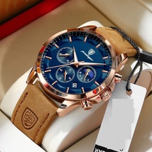 Men Quartz Watch Luxury Sports Waterproof Chronograph Luminous Date Man ... - £47.89 GBP
