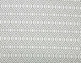 Ballard Designs Lattice Granite Gray Sunbrella Performance Fabric By Yard 54&quot;W - £24.04 GBP