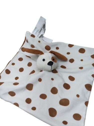 Ikea DROMSLOTT puppy dog brown spots cream off white baby Security Blanket New