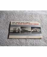 Vintage Schick Post Card Mailer With Sample Stainless Steel Razor Blade ... - €19,77 EUR