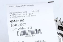 Alternator 3.0L 150A 23100-4HK6A Fits 16-19 INFINITI Q50 61311 image 12
