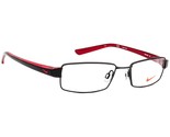 Nike Men's Eyeglasses 8065 001 Polished Black/Red Rectangular Frame 51[]... - $279.99