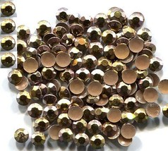 720 Rhinestuds Faceted Metal AB ICE GOLD 5mm HotFix 5 gross - £10.24 GBP