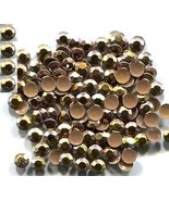 720 Rhinestuds Faceted Metal AB ICE GOLD 5mm HotFix 5 gross - £10.24 GBP