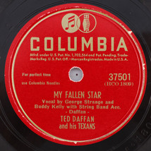 Ted Daffan - My Fallen Star / Are You Satisfied Now 1948 10&quot; 78rpm Record 20458 - £7.02 GBP