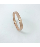 Pink Gold Plated Round Close Bangle 925 Sterling Silver, Handmade Hinged... - £239.58 GBP