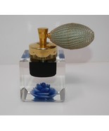 Evans Atomizer Lucite w/Blue Flower Perfume Bottle - €25,63 EUR