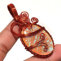 Australian Triplet Opal Wire Wrapped Handcrafted Copper Pendant 2.60&quot; SA 1326 - £3.98 GBP