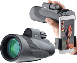 Titan 12X50 High Power Prism Monocular and Quick Smartphone Holder - Wate - $3,238.89 MXN