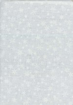Cotton Snowflakes Snow Winter Christmas Seasonal Fabric Print by Yard D506.65 - £10.51 GBP
