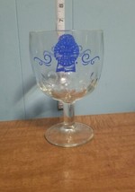 Pabst Blue Ribbon Stemmed Thumbprint Beer Goblet Beer Glass - £5.26 GBP