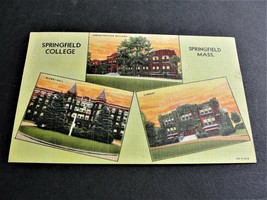 Springfield College, Massachusetts-George Washington 1 Cent-1953 Postcard. RARE. - £39.69 GBP