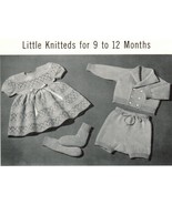 Vintage Baby Knit Crochet Wardrobe Carriage Set Shower Gifts Pattern 3-1... - €11,02 EUR