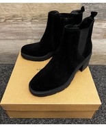 Lucky Brand Sodeti Black Suede Ankle Boots Womens Size 8.5 M ~ New! - £37.83 GBP
