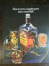 Vintage 1983 Crown Royal Canadian Whiskey Full Page Original Ad - 721 - £5.23 GBP