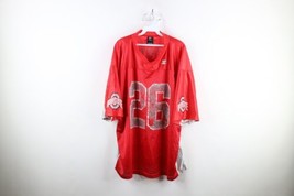 Vtg Starter Mens 2XL Distressed The Ohio State University Football Jersey Red - £35.57 GBP