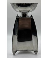 Signed Leon Fontier Pewter Sculpture Candle Holder Metal 2001 7.5” Tall - $113.80