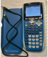 Texas Instrument TI 84 Plus C Graphing Calculator W Cover Tested Blue - $91.18 CAD