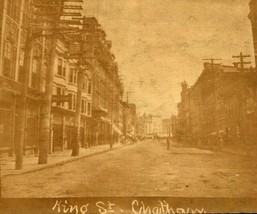 RPPC King Street View Chatham Kent Ontario Canada 1905 UDB Postcard - £19.95 GBP