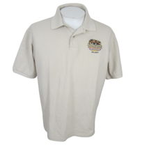 Jerzees Polo shirt p2p 23&quot; L Holy Land Experience Orlando Christian Them... - $24.74