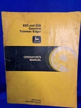 John Deere 83G 82G Gas Lawn Trimmer Edger Operators Owners Manual OM-TY3960 - £14.69 GBP