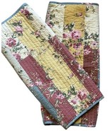 Vtg Laura Ashley Lifestyles Floral Patchwork Quilted Pillow Shams x2 Standard - $27.79