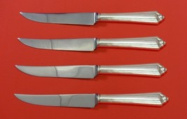 Plymouth by Gorham Sterling Silver Steak Knife Set 4pc HHWS  Custom Made 8 1/2&quot; - £225.35 GBP