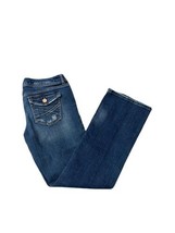 Aeropostale Chelsea Boot Stretch Bootcut Sz 5/6 Short Denim Blue Jeans Low Rise - £11.81 GBP