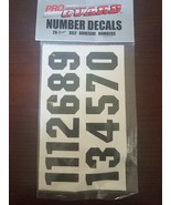 Pro Guard Number Decals 26-11/2 Self Adhesive Helmet  Numbers - €21,38 EUR