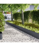 vidaXL Lawn Edgings 20 pcs Anthracite 39.4x0.2x11.8 in Steel - $555.75 CAD