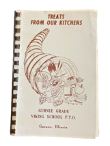 Cookbook Gurnee Illinois IL Grade School Viking PTO Recipes Book Vintage - £11.10 GBP