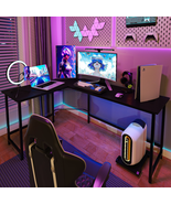 Gamer L Shaped Gaming Desk Computer Desk PC Table Workstation Corner Off... - $84.81