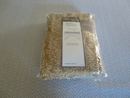 NIP Croscill GOLD DISSUASION CHENILLE Fringed  FESTOON VALANCE - 84&quot; W x... - $29.00