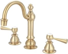 Water Creation F2-0012-06-TL Vintage Classic Widespread Bath Faucet - Satin Gold - £152.65 GBP