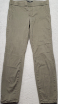 Liverpool Chino Pants Womens Sz 8X29 Green Low Rise Casual Elastic Waist... - £14.30 GBP