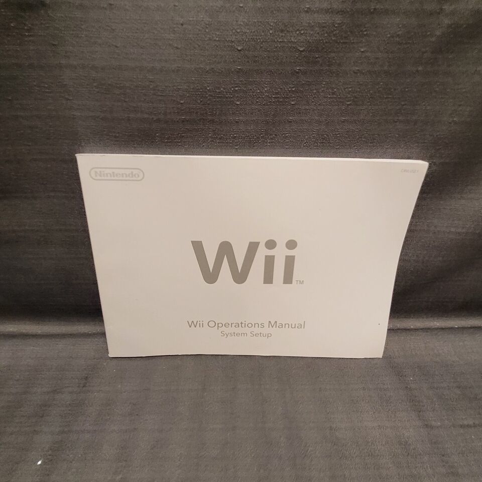 Nintendo Wii Manual Console Instructions Operations Manual ONLY!!!