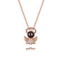 Angel Wings Projection Necklace with Picture Inside - £43.64 GBP