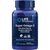 Life Extension Super Omega-3, Advanced Fish Oil Combination, 120 Softgels - £25.02 GBP