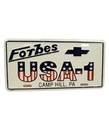1970&#39;s FORBES CHEVROLET USA-1 CAMP HILL PENNSYLVANIA BOOSTER License Plate - $38.79