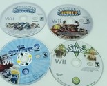 Nintendo Wii Games Lot of 4 Bundle Skylanders Spyro Smurfs 2 Sims 3 - $22.76