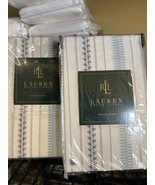 Ralph Lauren VILLANDRY Stripe TWO (2) King Flanged Edge SHAMS $350.00 New - $138.73 CAD