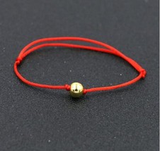 Charm Bracelet For Boy Girl Copper Gold Color Football Ball Braiding Adjustable  - £9.91 GBP