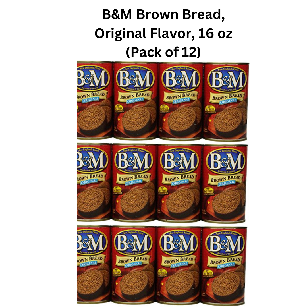 B&M Brown Bread, Original Flavor, 16 oz (Pack of 12) - $45.00